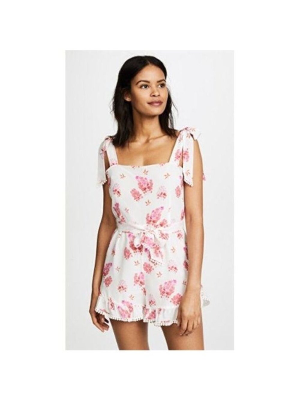 Athena Procopiou Sundown Breeze Silk Jumpsuit Romp